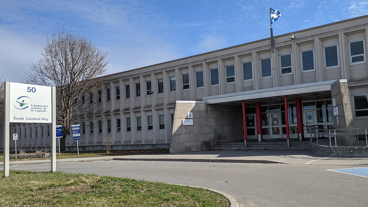 L'école Cardinal-Roy, en avril 2021.