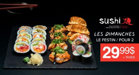 Dimanche festin pour 2 en spécial | Sushi X