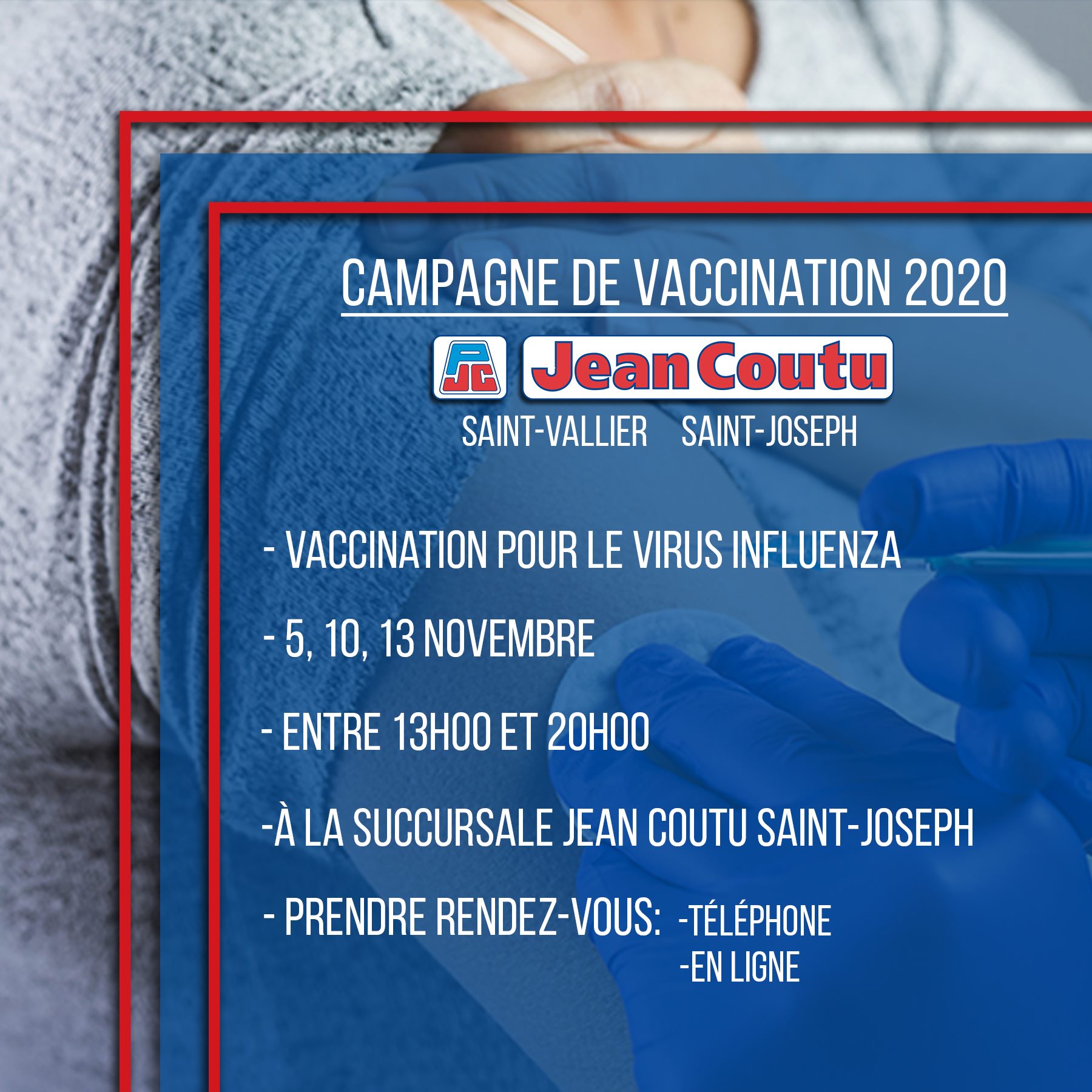 Campagne de vaccination influenza | Jean Coutu