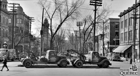 Saint-Roch dans les années 1940 : boulevard Langelier - Jean Cazes