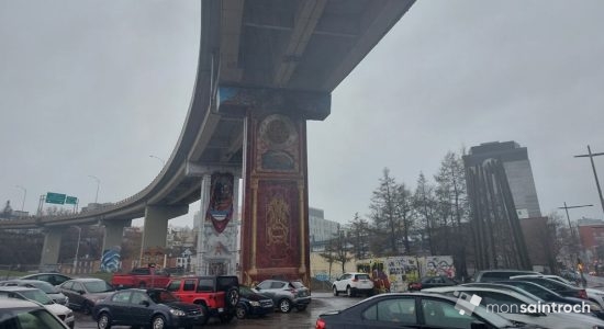 Projet de médiation culturelle sur les piliers de l’autoroute Dufferin-Montmorency - Olivier Alain